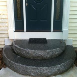 Granite Stairs rounded.
